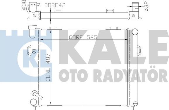 KALE OTO RADYATÖR 342075 - Радиатор, охлаждение двигателя autosila-amz.com