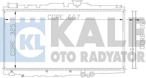 KALE OTO RADYATÖR 342155 - Радиатор, охлаждение двигателя autosila-amz.com