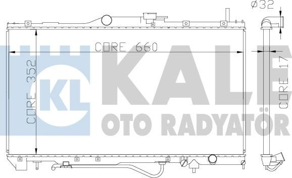 KALE OTO RADYATÖR 342165 - Радиатор, охлаждение двигателя autosila-amz.com