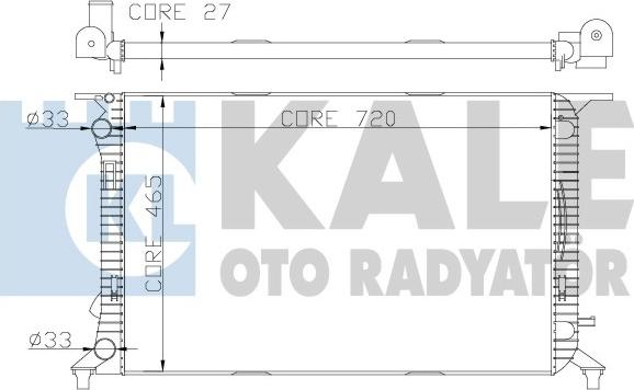 KALE OTO RADYATÖR 342340 - Радиатор, охлаждение двигателя autosila-amz.com