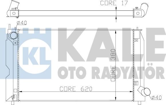 KALE OTO RADYATÖR 342205 - Радиатор, охлаждение двигателя autosila-amz.com