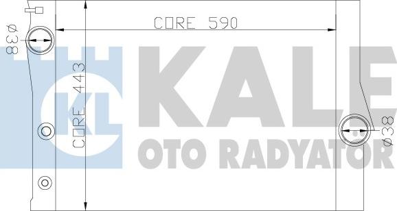 KALE OTO RADYATÖR 342235 - Радиатор, охлаждение двигателя autosila-amz.com