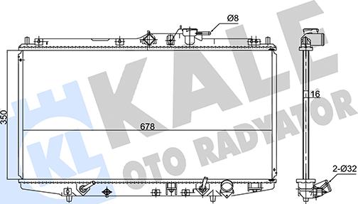 KALE OTO RADYATÖR 347585 - Радиатор, охлаждение двигателя autosila-amz.com