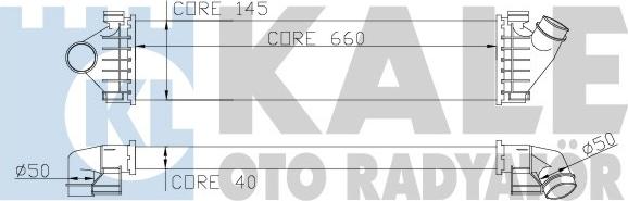 KALE OTO RADYATÖR 347000 - Интеркулер, теплообменник турбины autosila-amz.com