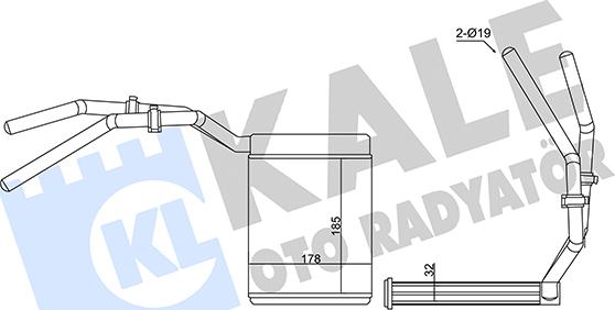 KALE OTO RADYATÖR 347390 - Теплообменник, отопление салона autosila-amz.com