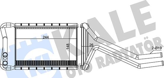 KALE OTO RADYATÖR 347365 - Теплообменник, отопление салона autosila-amz.com