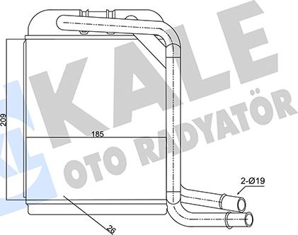 KALE OTO RADYATÖR 347380 - Теплообменник, отопление салона autosila-amz.com