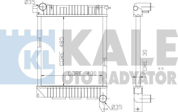 KALE OTO RADYATÖR 359400 - Радиатор, охлаждение двигателя autosila-amz.com