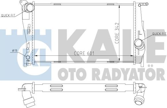 KALE OTO RADYATÖR 354600 - Радиатор, охлаждение двигателя autosila-amz.com