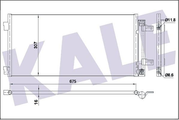 KALE OTO RADYATÖR 354885 - Конденсатор кондиционера autosila-amz.com