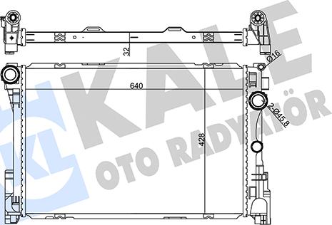 KALE OTO RADYATÖR 355655 - Радиатор, охлаждение двигателя autosila-amz.com