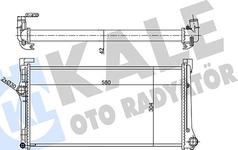 KALE OTO RADYATÖR 356905 - Радиатор, охлаждение двигателя autosila-amz.com