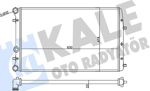 KALE OTO RADYATÖR 356935 - Радиатор, охлаждение двигателя autosila-amz.com