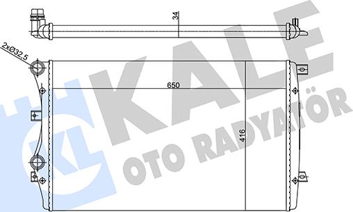 KALE OTO RADYATÖR 356925 - Радиатор, охлаждение двигателя autosila-amz.com