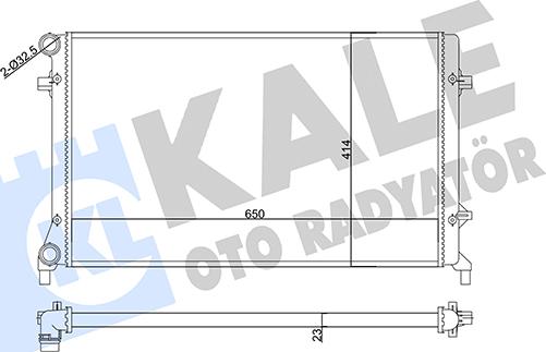 KALE OTO RADYATÖR 356920 - Радиатор, охлаждение двигателя autosila-amz.com