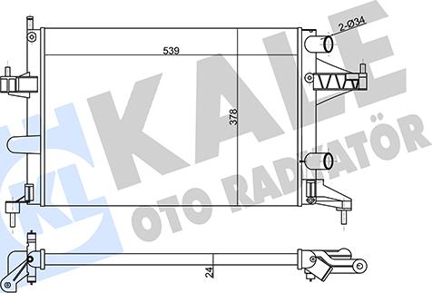 KALE OTO RADYATÖR 356975 - Радиатор, охлаждение двигателя autosila-amz.com