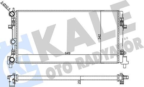 KALE OTO RADYATÖR 356425 - Радиатор, охлаждение двигателя autosila-amz.com