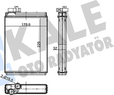 KALE OTO RADYATÖR 356135 - Теплообменник, отопление салона autosila-amz.com