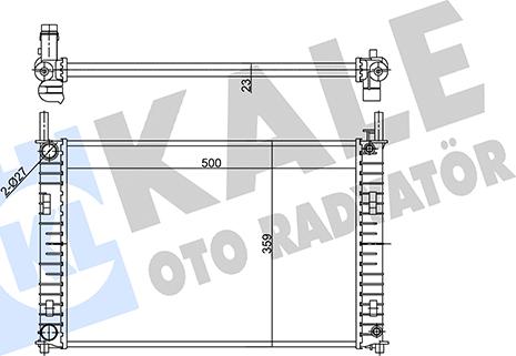 KALE OTO RADYATÖR 356885 - Радиатор, охлаждение двигателя autosila-amz.com