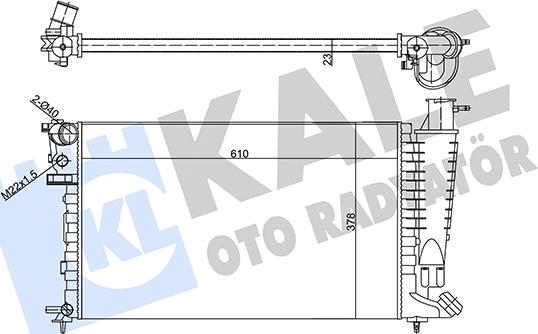 KALE OTO RADYATÖR 356290 - Радиатор, охлаждение двигателя autosila-amz.com