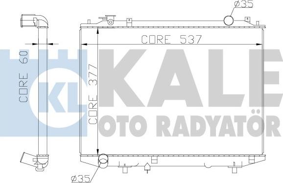 KALE OTO RADYATÖR 356200 - Радиатор, охлаждение двигателя autosila-amz.com