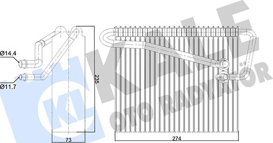 KALE OTO RADYATÖR 350050 - Испаритель, кондиционер autosila-amz.com