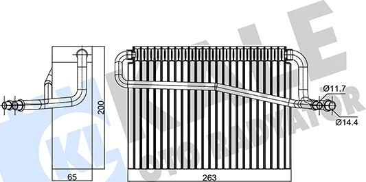 KALE OTO RADYATÖR 350140 - Испаритель, кондиционер autosila-amz.com
