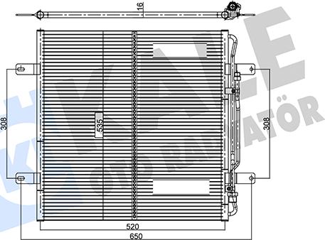 KALE OTO RADYATÖR 350360 - Конденсатор кондиционера autosila-amz.com