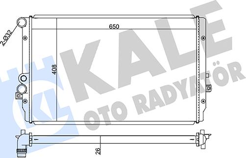 KALE OTO RADYATÖR 351905 - Радиатор, охлаждение двигателя autosila-amz.com