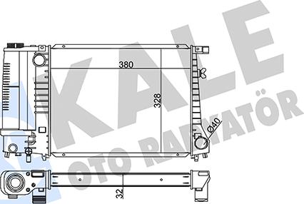 KALE OTO RADYATÖR 351970 - Радиатор, охлаждение двигателя autosila-amz.com
