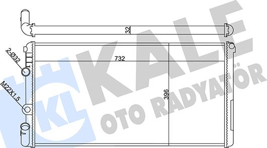 KALE OTO RADYATÖR 351020 - Радиатор, охлаждение двигателя autosila-amz.com
