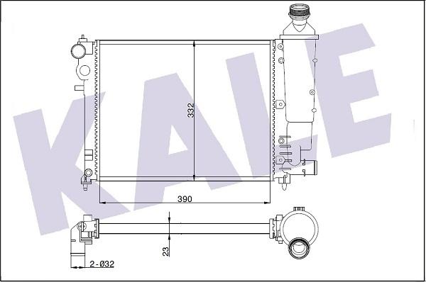 KALE OTO RADYATÖR 351805 - Радиатор, охлаждение двигателя autosila-amz.com