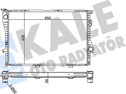 KALE OTO RADYATÖR 351870 - Радиатор, охлаждение двигателя autosila-amz.com