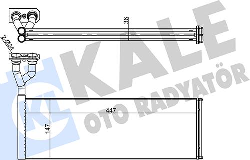 KALE OTO RADYATÖR 351705 - Теплообменник, отопление салона autosila-amz.com