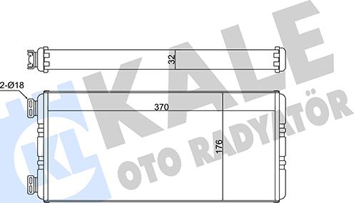 KALE OTO RADYATÖR 351715 - Теплообменник, отопление салона autosila-amz.com