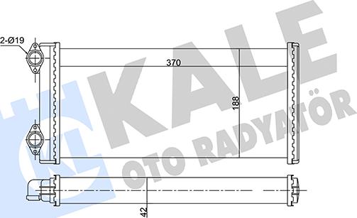 KALE OTO RADYATÖR 351710 - Теплообменник, отопление салона autosila-amz.com