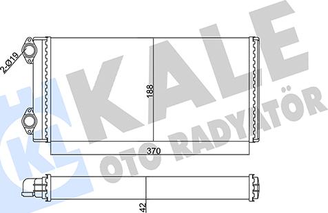 KALE OTO RADYATÖR 351730 - Теплообменник, отопление салона autosila-amz.com