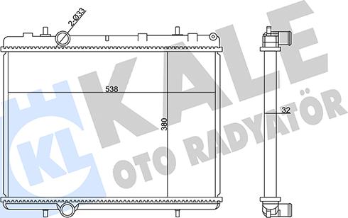 KALE OTO RADYATÖR 358990 - Радиатор, охлаждение двигателя autosila-amz.com