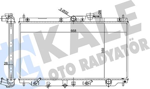 KALE OTO RADYATÖR 358550 - Радиатор, охлаждение двигателя autosila-amz.com