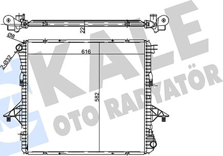 KALE OTO RADYATÖR 358690 - Радиатор, охлаждение двигателя autosila-amz.com