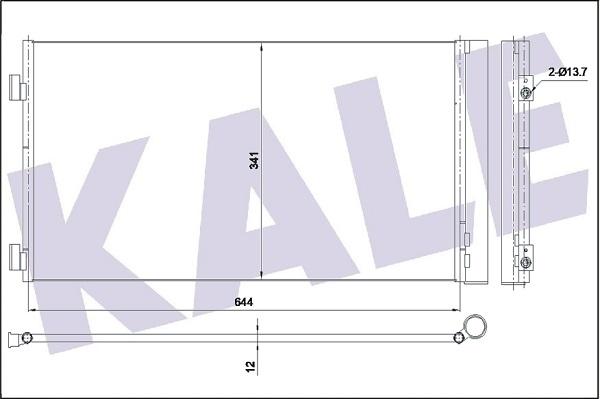 KALE OTO RADYATÖR 353170 - Конденсатор кондиционера autosila-amz.com