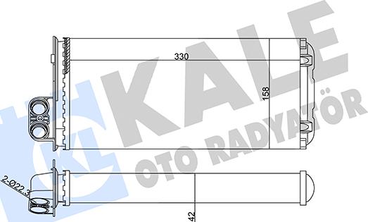 KALE OTO RADYATÖR 352015 - Теплообменник, отопление салона autosila-amz.com