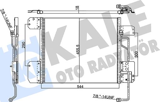 KALE OTO RADYATÖR 352850 - Конденсатор кондиционера autosila-amz.com