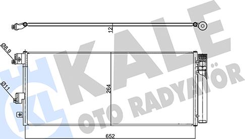 KALE OTO RADYATÖR 357955 - Конденсатор кондиционера autosila-amz.com