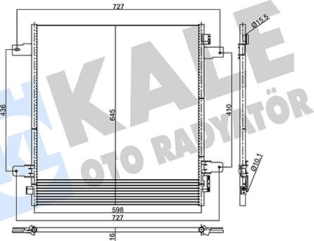 KALE OTO RADYATÖR 357930 - Конденсатор кондиционера autosila-amz.com