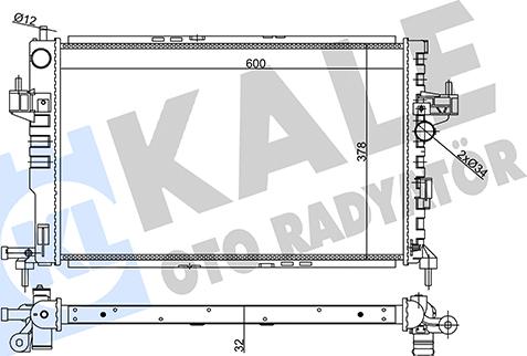 KALE OTO RADYATÖR 357030 - Радиатор, охлаждение двигателя autosila-amz.com