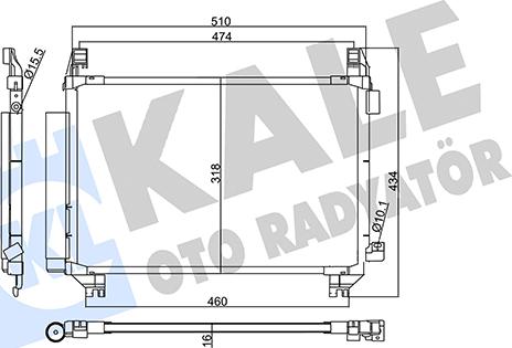 KALE OTO RADYATÖR 357805 - Конденсатор кондиционера autosila-amz.com