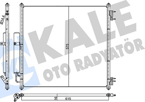 KALE OTO RADYATÖR 357820 - Конденсатор кондиционера autosila-amz.com