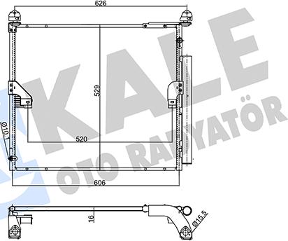 KALE OTO RADYATÖR 357360 - Конденсатор кондиционера autosila-amz.com