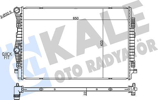 KALE OTO RADYATÖR 357270 - Радиатор, охлаждение двигателя autosila-amz.com